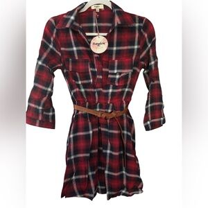 Hayden Girls Western Plaid Dress NWT